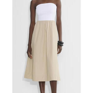 Aritzia Babaton Fluid Dress, MCNA Beige / Bright White, Medium